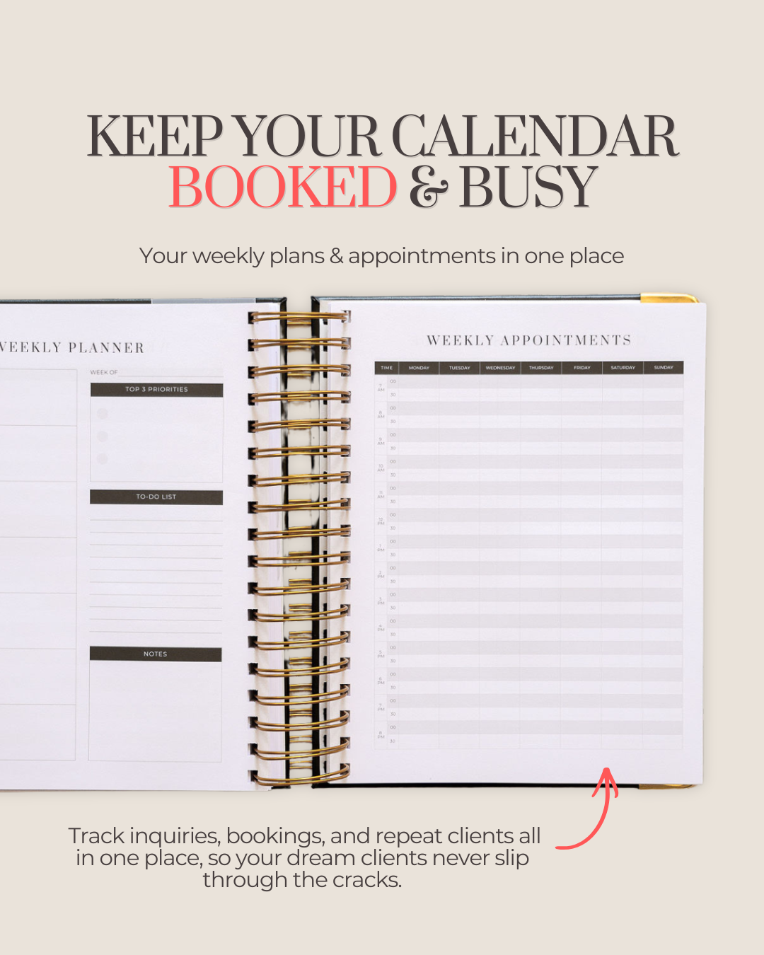 The Makeup Artist Business Planner™ (Undated) 💫