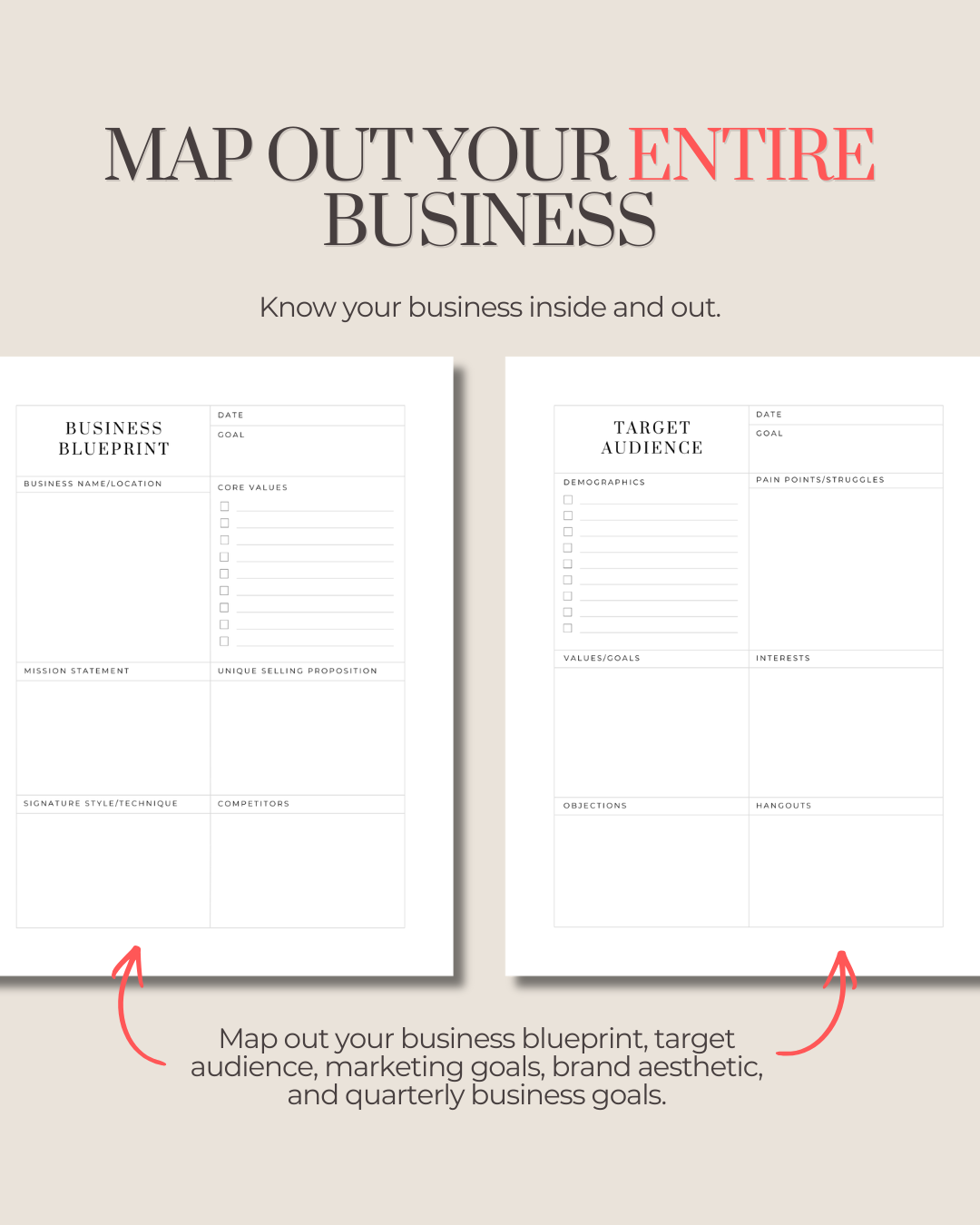 The Makeup Artist Business Planner™ (Undated) 💫