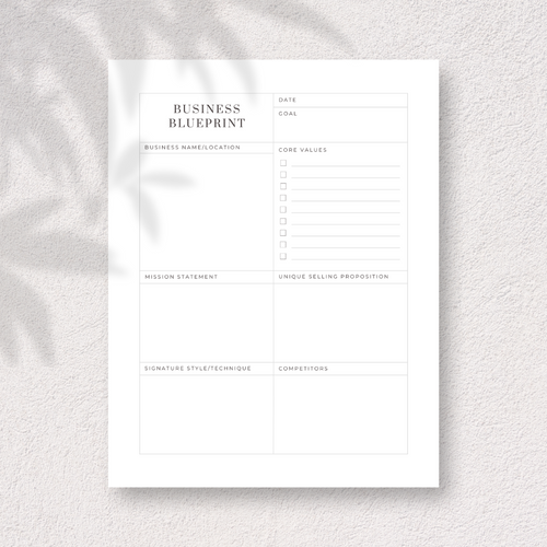 The Makeup Artist Business Planner | Digital