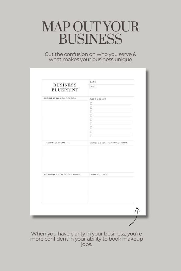 The Makeup Artist Business Planner™ (Undated) 💫
