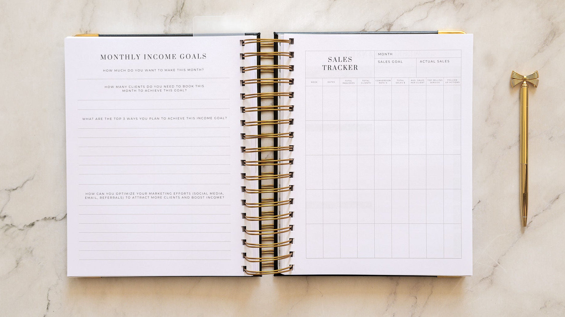 The Makeup Artist Business Planner™ (Undated) 💫