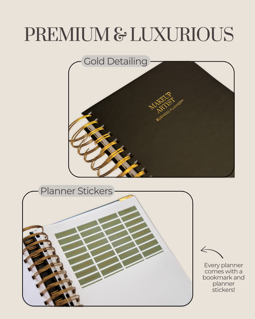 The Makeup Artist Business Planner™ (Undated) 💫