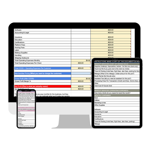 The Profitable Pricing Spreadsheet™