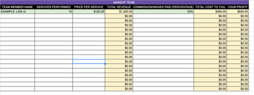 The Profitable Pricing Spreadsheet™